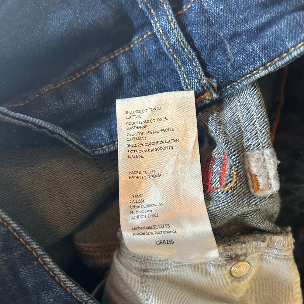 Urban Outfitters BDG Y2K Jeans Studded Rhinestone flare denim Women 27 - Picture 8 of 8
